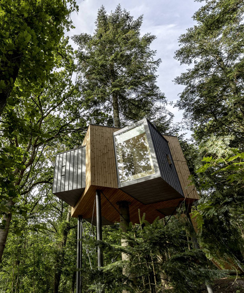 Sigurd Larsen Builds Nine Wooden Cabins For Treetop Hotel Lovtag