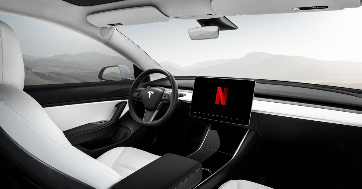 tesla to enable in-car netflix and youtube video streaming 'soon'