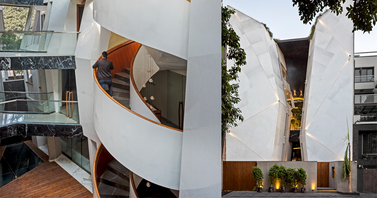 anagram architects split indian home to create light ...