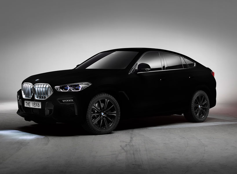 BMW has unveiled a one-off X6 SUV sprayed with vantablack VBx2, making ...