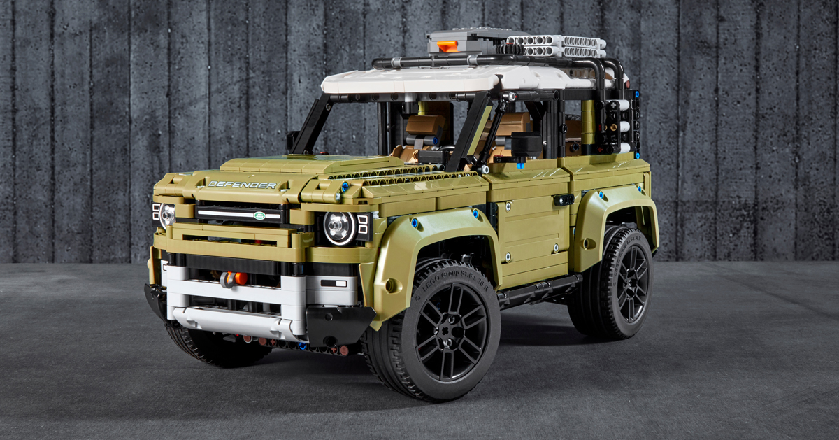 LEGO unveils 2020 land rover defender with 'most sophisticated gearbox yet'