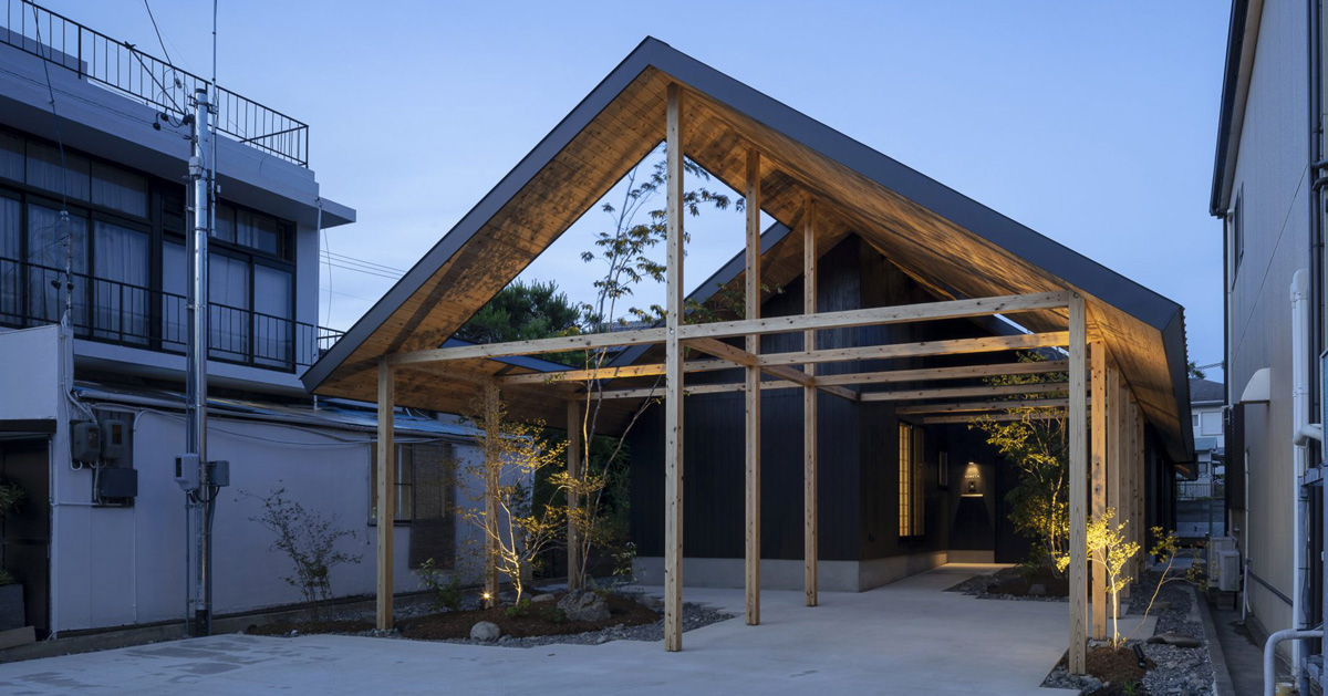 SN design architects builds house in kakegawa, japan, with a wood frame