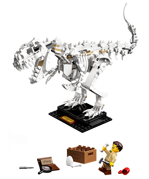 LEGO's dinosaur fossil collection includes a scale model of a T-Rex