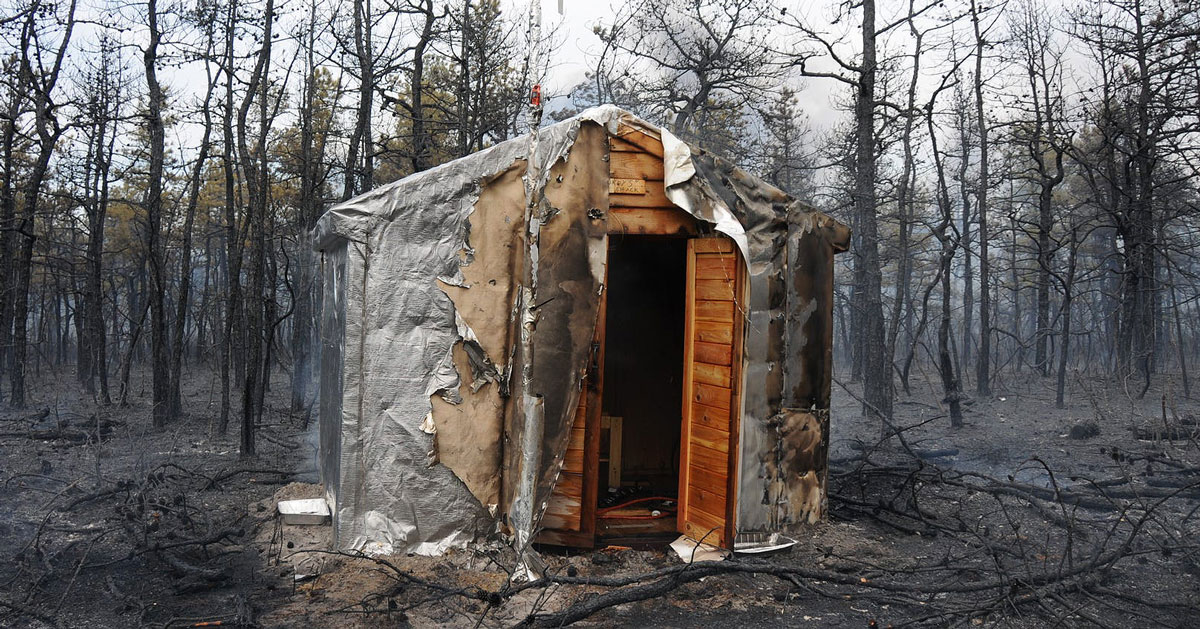 Engineers Created A Huge Foil Blanket To Protect Homes From Forest