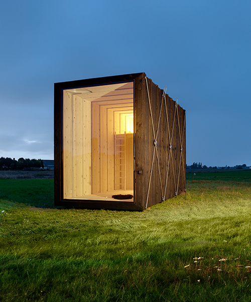 Belgian Studio Dmva Designs Minimal Cabin Y To Be Transported