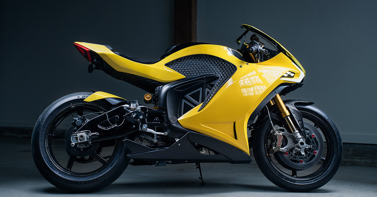 CES 2020: damon hypersport electric superbike adds blackberry QNX tech