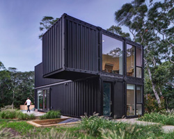 dpavilion architects: amin shipping container library