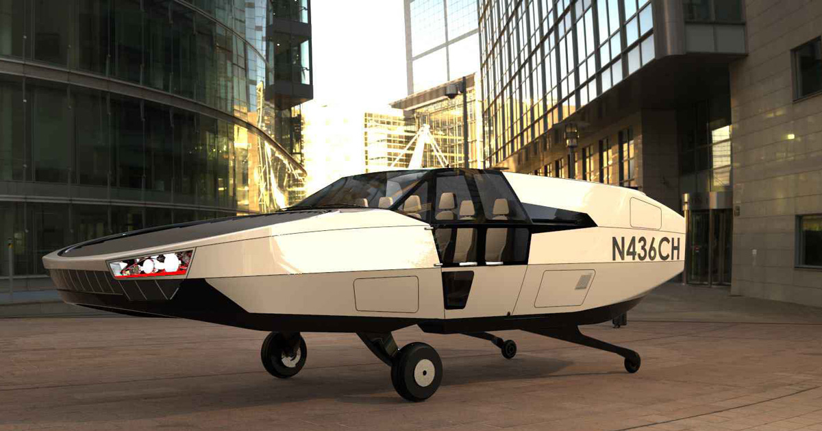 cityhawk eVTOL flying car by urban aeronautics will run on hydrogen