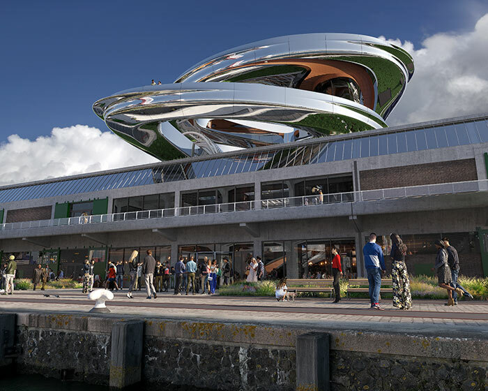 MAD architects' spiraling fenix museum of migration in rotterdam to open in 2025