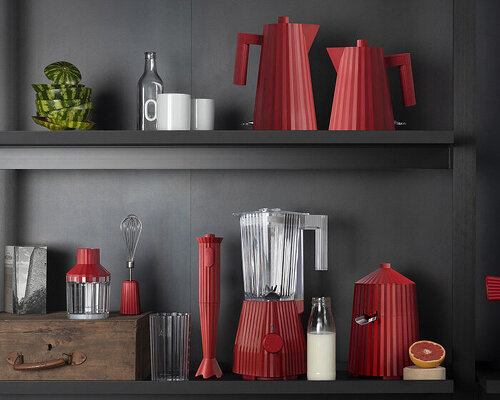 michele de lucchi extends 'plissé' collection for alessi with objects informed by 50s fashion