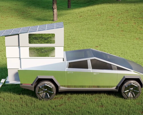 the cyberlandr pop-up camper for the tesla cybertruck surpasses $100M in pre-orders