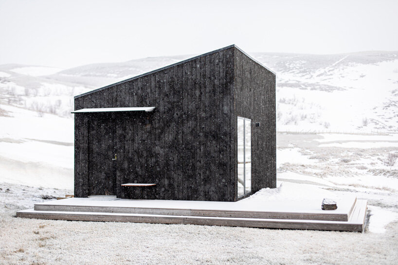 Studio Heima Clads 21sqm Aska Cabin In North Iceland With Charred Wood