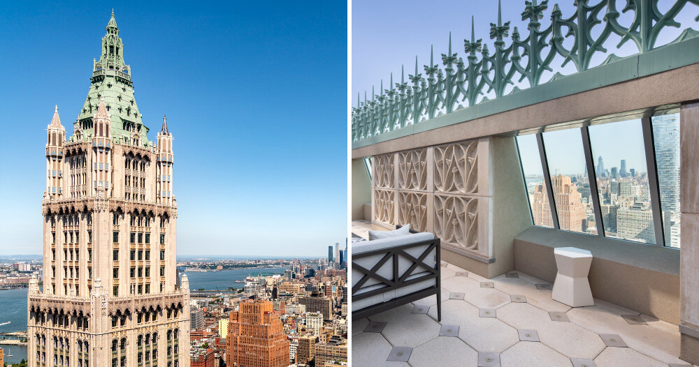 The Woolworth Tower Residences At Cass Gilbert S New York Landmark   Woolworth Building Tower Residences New York Designboom FbX 