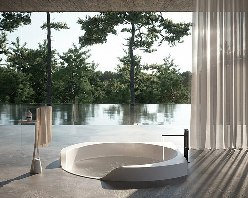 antoniolupi designs beyond limits of bathroom at salone del mobile 2022