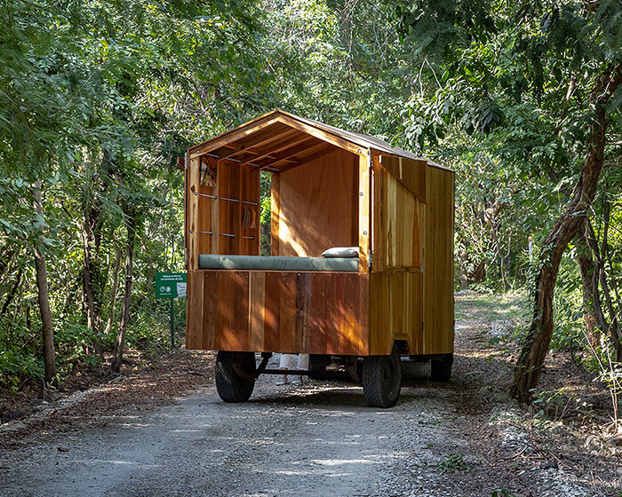 with a mobile timber camper, juan alberto andrade celebrates tiny architecture for anywhere