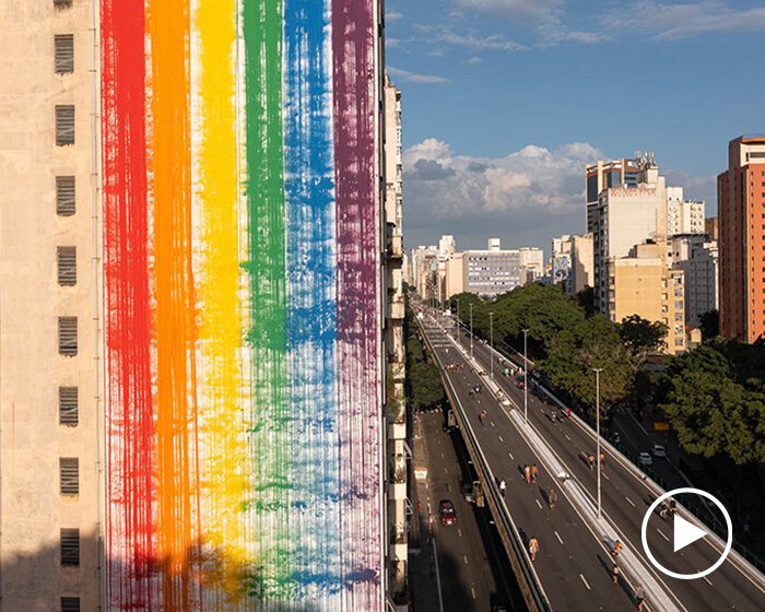 #togetherwithpride: estudio guto requena gives color with a 40-meter installation in brazil