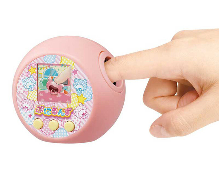 this virtual pet is like a tamagotchi that you can actually pet