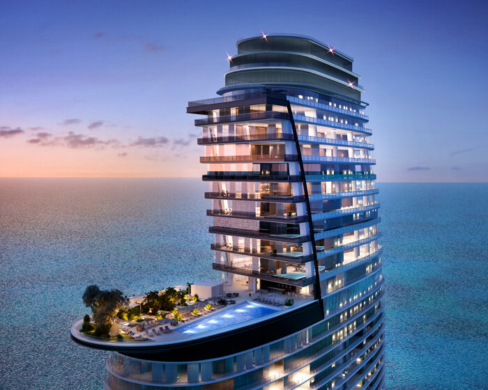 aston martin unveils tower of luxury residences along the coast of miami