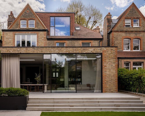 neutral tones + harmonious materials decorate this renovated victorian property in london