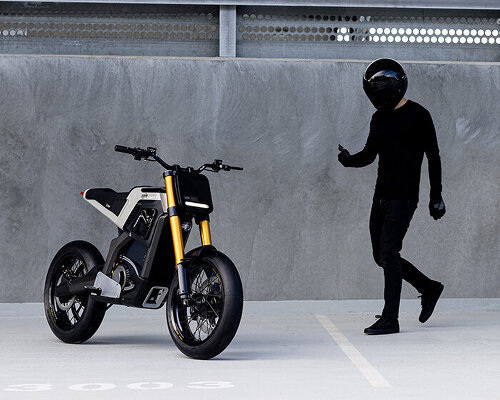 DAB motors unveil concept-e electric supermoto-style motorcycle