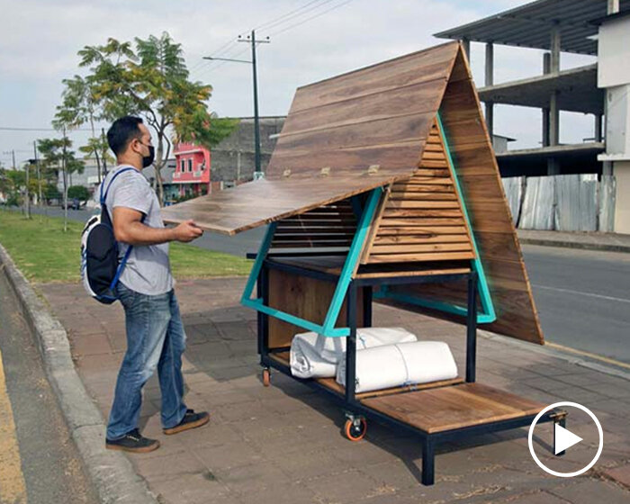 natura futura designs a mobile micro shelter for homeless people in ecuador