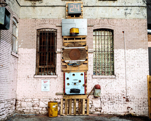 new york sunshine + reebok install playable basketball sculpture made of upcycled materials