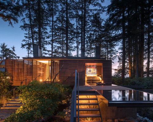 olson kundig's tofino beach house captures both forest and ocean views