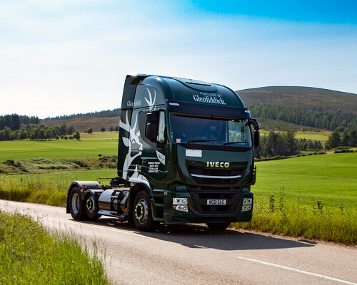 whisky powered trucks? scottish distillery launches transport fleet fuelled by whisky waste