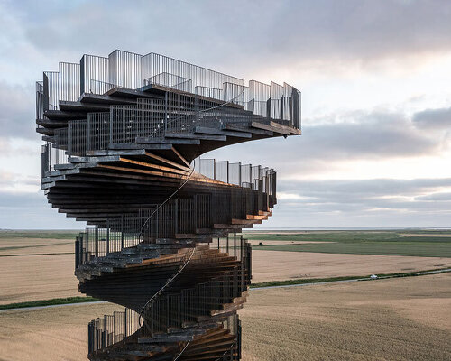 bjarke ingels group's marsk tower, a spiraling observation helix, officially opens to public