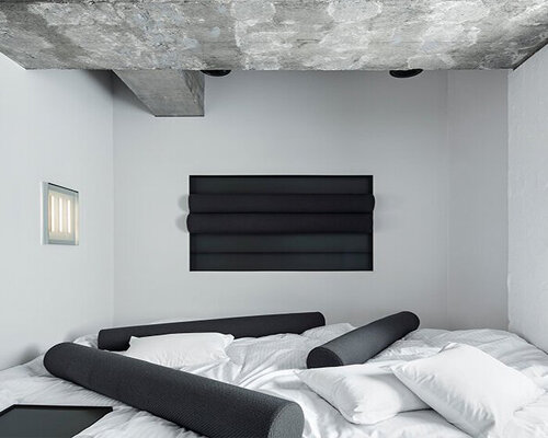 DDAA's 'framed function' hotel room in tokyo is a blank canvas displaying abstract objects