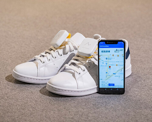 honda unveils ‘ashirase’, a navigation system in shoes to help the visually impaired while walking