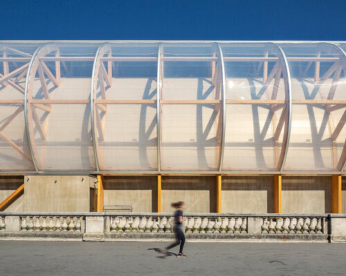 wilmotte & associés' grand palais ephémère stands in paris as an ephemeral palace