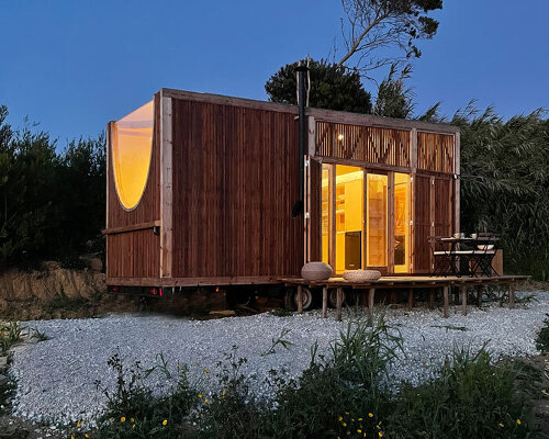 woodworking studio madeiguincho offers off-grid living with 'ursa,' the tiny house on wheels