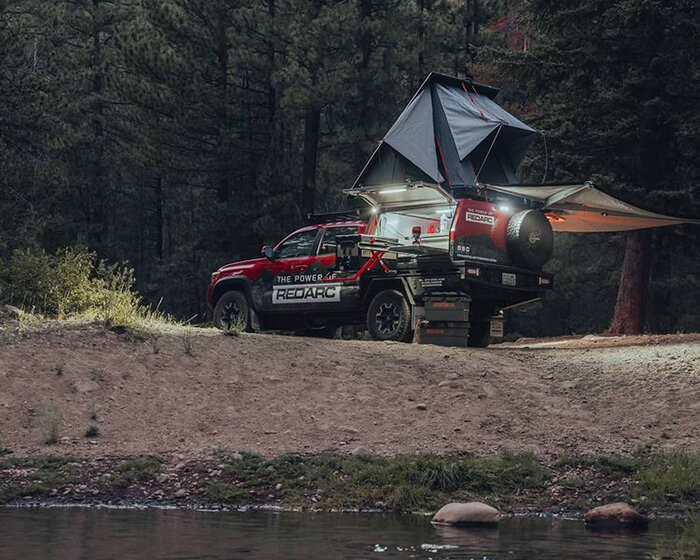 redarc customizes toyota tacoma into one tough overlander camper truck