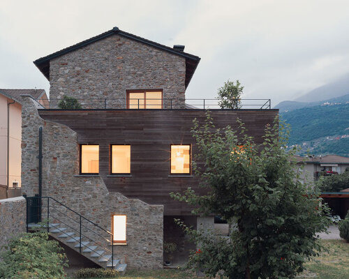 rinaldo del nero preserves historic 'built to last' house with timber intervention