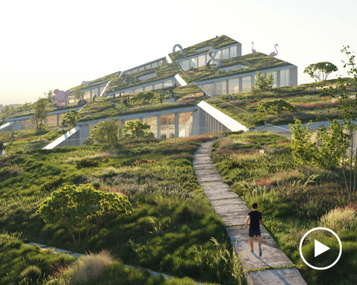 BIG plans tech company HQ 'as a manmade extension of the hillside' in portugal