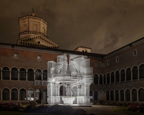 edoardo tresoldi envisions dante's ghostly castle in ravenna with newly completed 'sacral'