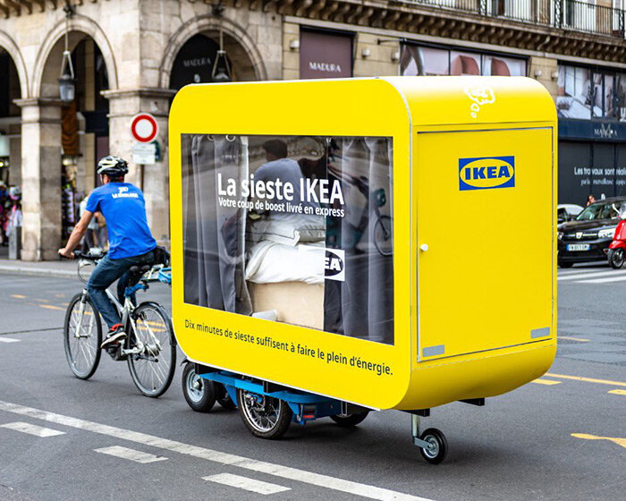 take a nap around paris in IKEA's traveling siesta pods