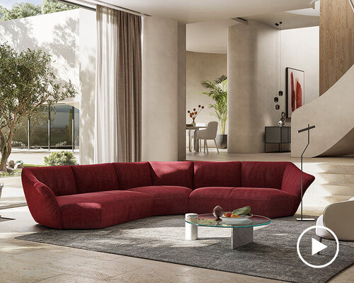 lorenza bozzoli references rebirth in timeless sofa for natuzzi italia