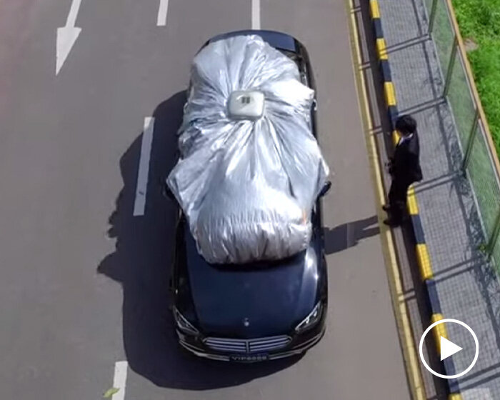 vinoya is an automatic car cover that deploys in just 30 seconds