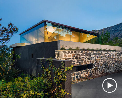 SAOTA's kloof house in cape town is capped with an inverted pyramid roof