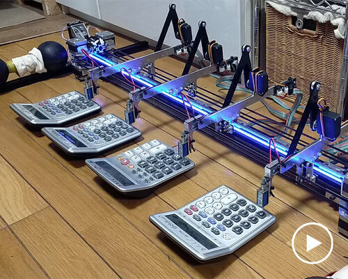 'A-HOGE' is a calculator-playing robot that performs mozart with precision