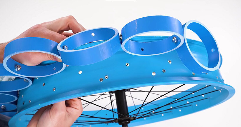 You Can Make Your Own Set Of Airless Bike Tires Using PVC Pipes, Bolts ...