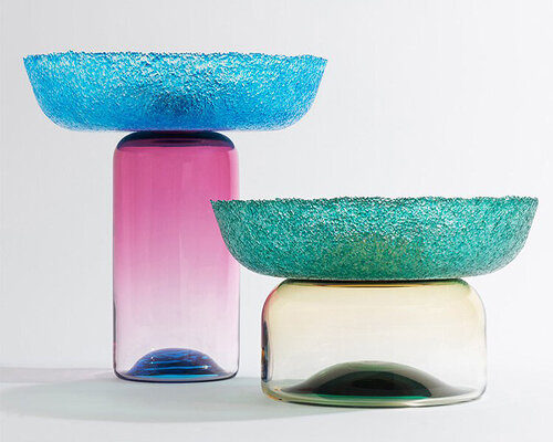 LAYER celebrates the tradition of murano glasswork with intricate 'granule' collection