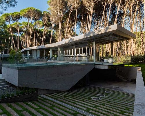 estudio galera builds concrete house in argentina by proposing but not imposing uses