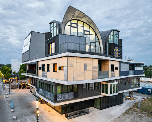 ETH zurich's intricate doubly-curved concrete roof tops new research unit in switzerland