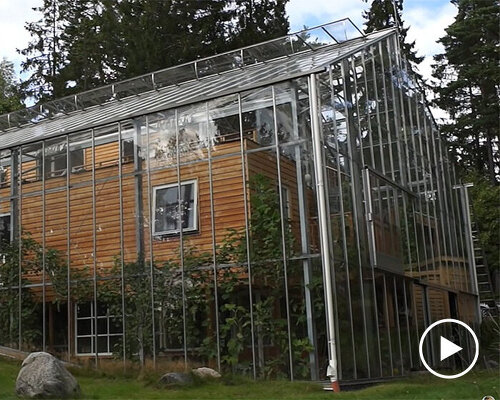 swedish family envelops home in greenhouse to warm up stockholm weather