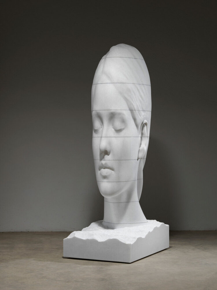 interview: jaume plensa unveils monumental white resin head in newport ...