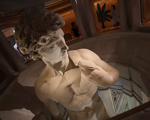 michelangelo's david gets his private parts covered up at expo 2020 dubai