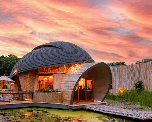 new eco-tourism destination in thailand takes shape as a cluster of turtle shells